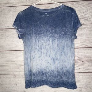 American Eagle women’s blue soft & sexy short sleeve shirt